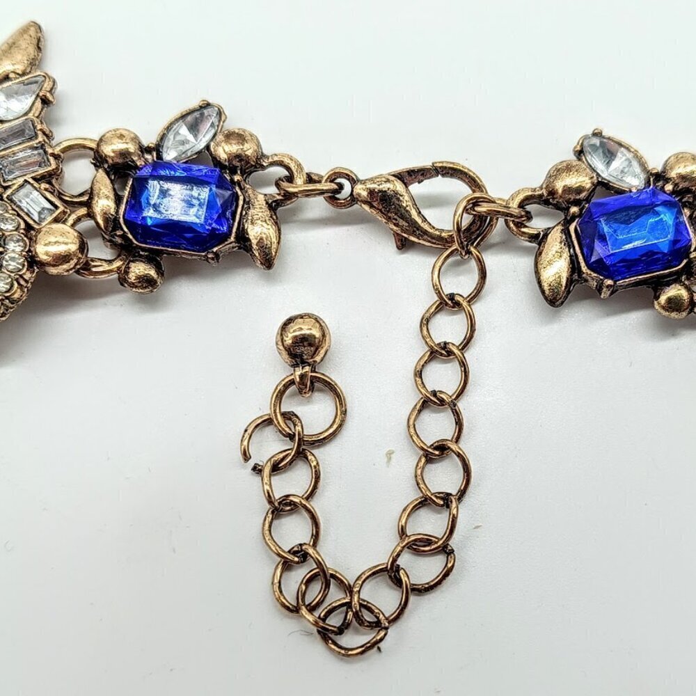 Multicolor Rhinestone Crystal Statement Necklace - Picture 5 of 5